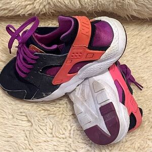 Nike Kids Purple, Pink & Black Athletic Sneakers